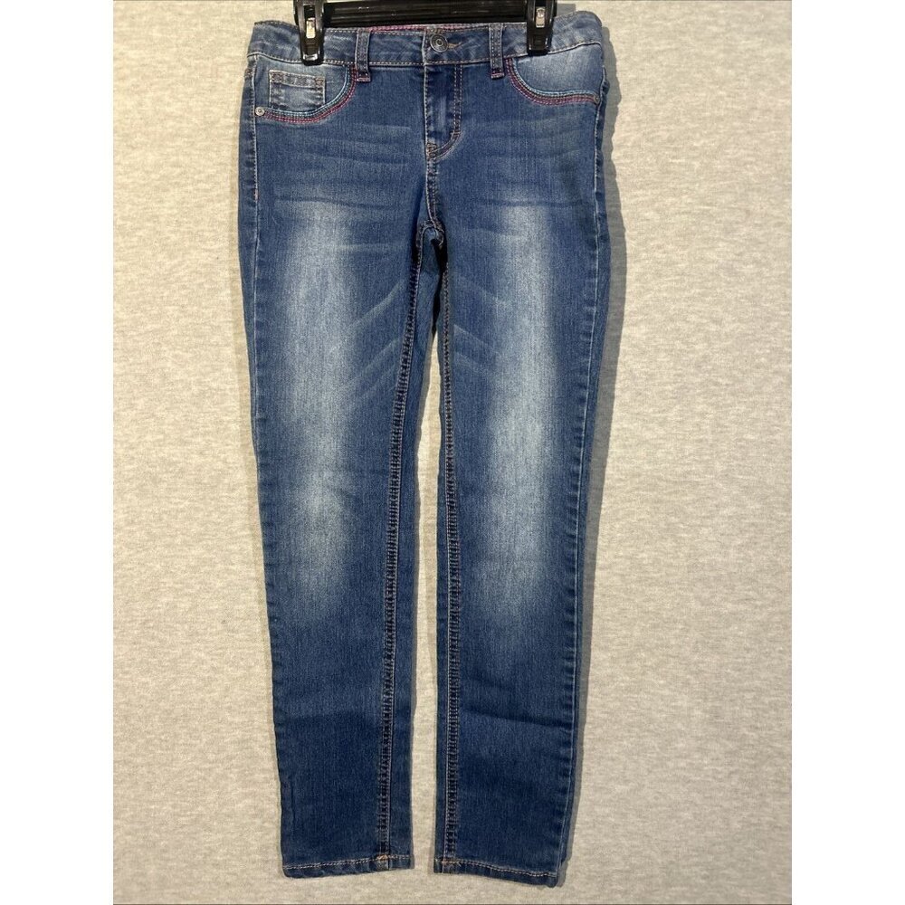 Lee Girl’s Jeans Size 12 Skinny Embroidered Unicorn & Rainbow Gems Soft Stretch